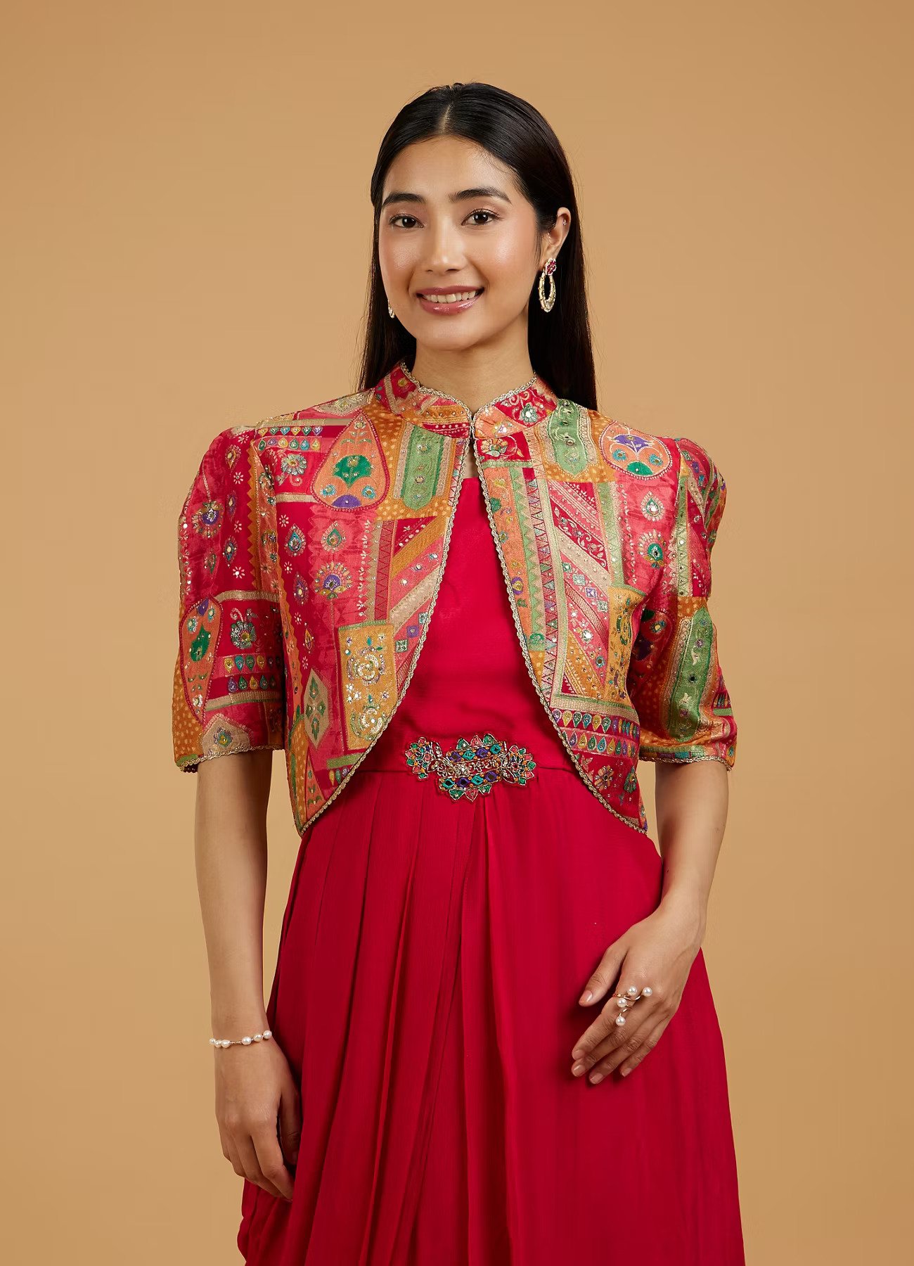 Red Radiance Indo Western